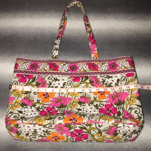 🚫SOLD🚫Vera Bradley Large Vibrant Wildflower Tote - Picture 5 of 7